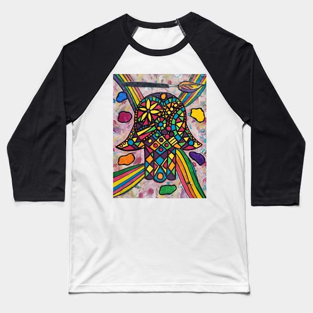 ARTIST'S JOURNEY Hamsa by Harriette Knight Baseball T-Shirt by harrietteknight